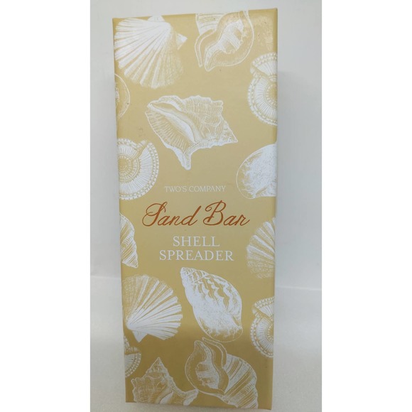 Sand BarSea Shell Spreader Stainless Steel New Two's Company Gift box - Picture 2 of 4